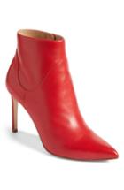 Women's Francesco Russo Pointy Toe Bootie -6.5us / 36.5eu - Red