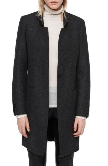 Women's Allsaints Lyla Wool Blend Coat