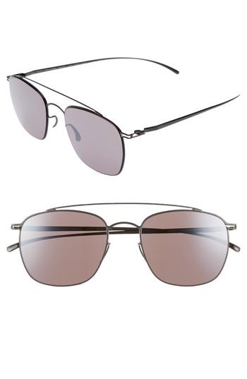 Men's Mykita Mmesse007 51mm Aviator Sunglasses - Dark Grey