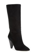 Women's Something Navy Parker Suede Boot M - Black