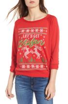 Women's Prince Peter Let's Get Blitzen Sweatshirt - Red