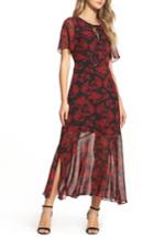 Women's Sam Edelman Red Rose Midi Dress