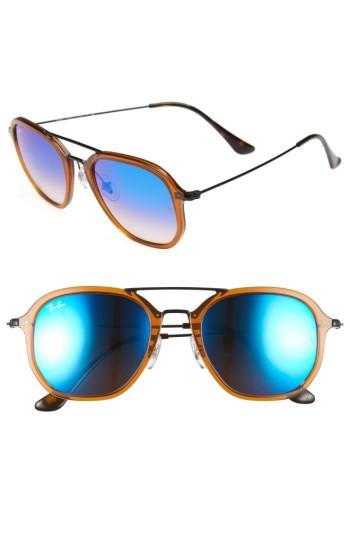 Women's Ray-ban Highstreet 52mm Aviator Sunglasses -