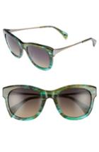 Women's Salt 53mm Polarized Square Sunglasses - Sandy Sea Green