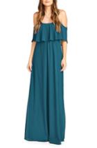 Women's Show Me Your Mumu Caitlin Cold Shoulder Chiffon Gown, Size - Green