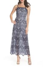 Women's Foxiedox Daleyza Open Back Lace Gown - Blue