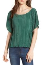 Women's Madewell Micropleat Top - Green