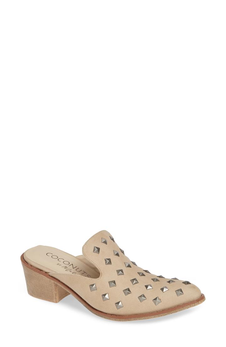 Women's Coconuts By Matisse Rift Studded Mule .5 M - Beige