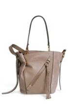 Chloe Small Myer Double Carry Calfskin Leather & Suede Tote -