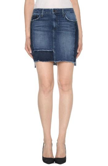 Women's Joe's High/low Patchwork Denim Skirt