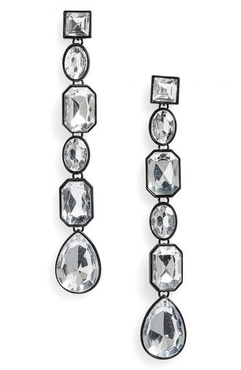 Women's Bp. Geo Crystal Drop Earrings
