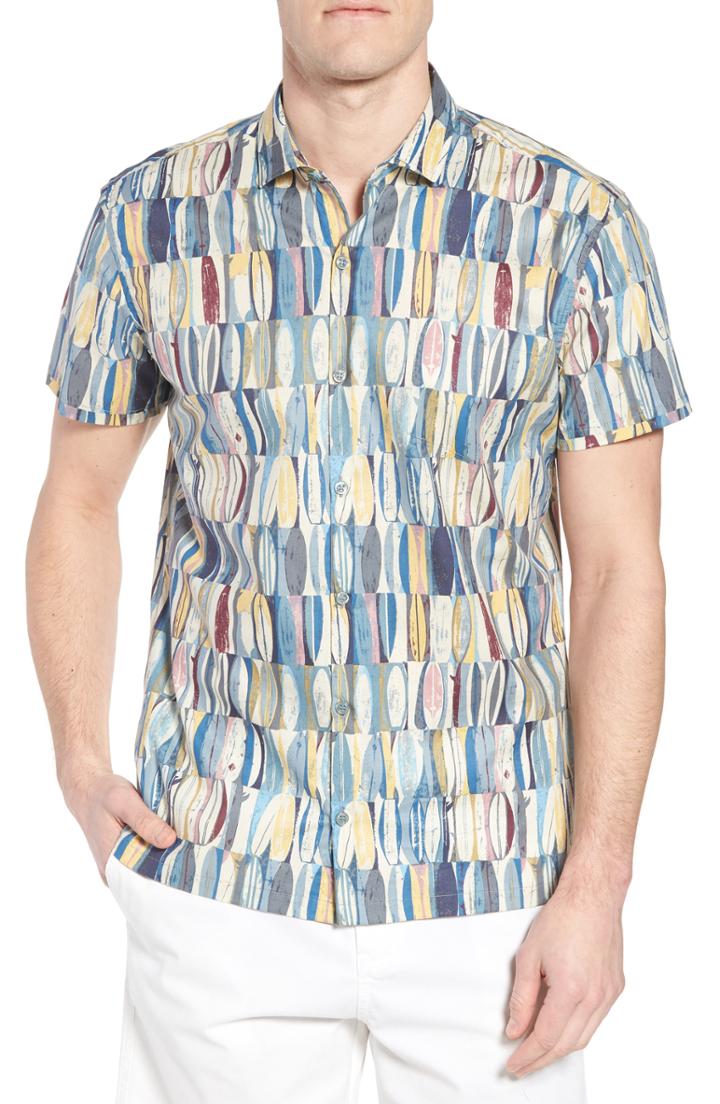 Men's Tori Richard Board Room Trim Fit Camp Shirt