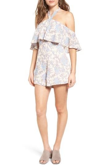 Women's Lush Halter Romper - Pink