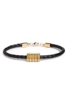 Women's Half United 'honeybee' Braided Leather Bracelet