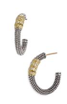 Women's Lagos 'embrace' Caviar Diamond Hoop Earrings