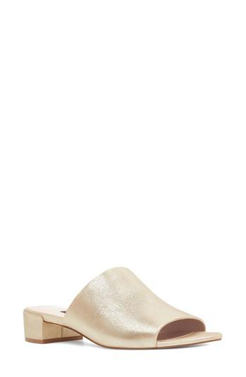 Women's Nine West Raissa Slide Sandal M - Metallic
