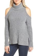 Women's Cupcakes And Cashmere Rodell Cold Shoulder Sweater, Size - Grey