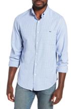 Men's Vineyard Vines Slim Tucker 2 Check Sport Shirt - Blue