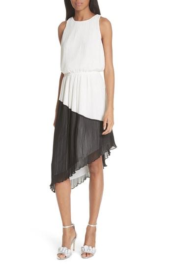 Women's Joie Devdas Colorblock Pleat Dress - White