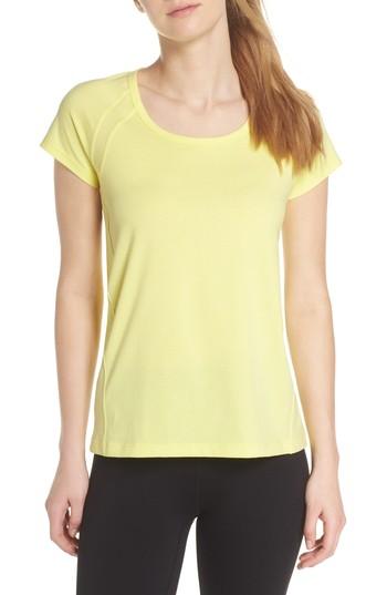 Women's Zella Power Tee, Size - Yellow
