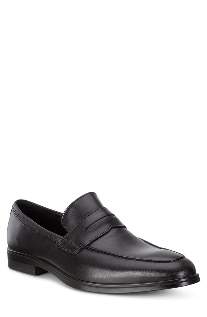 Men's Ecco Melbourne Penny Loafer -7.5us / 41eu - Black