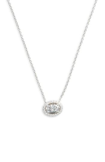 Women's Lafonn Oval Halo Necklace