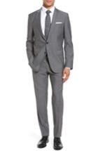 Men's Boss Huge/genius 3 Trim Fit Check Wool Suit