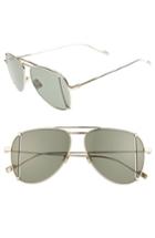Women's Saint Laurent 59mm T-cut Aviator Sunglasses - Gold