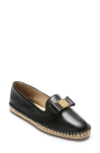 Women's Cole Haan Tali Bow Espadrille Flat B - Black