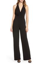 Women's Socialite Halter Jumpsuit, Size - Black
