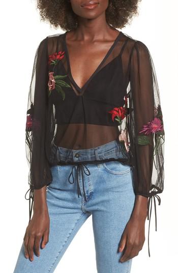 Women's Lovers + Friends Lillian Embroidered Top