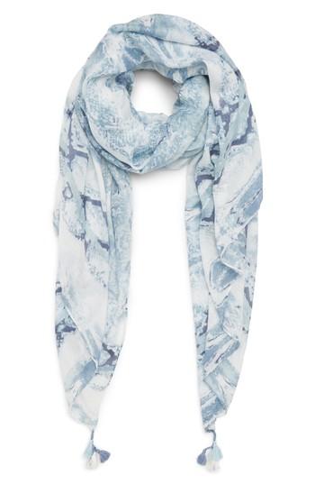 Women's Treasure & Bond Print Tassel Scarf
