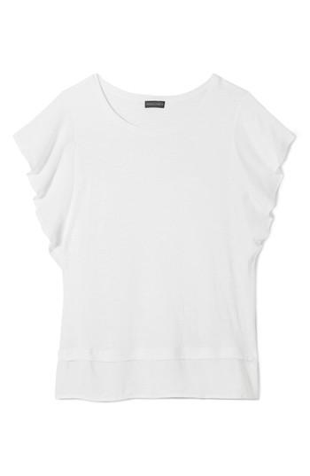 Women's Vince Camuto Ruffle Sleeve Top - White