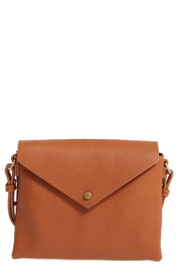 Street Level Faux Leather Envelope Crossbody Bag -