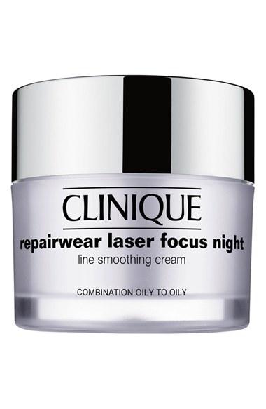 Clinique 'repairwear Laser Focus' Night Line Smoothing Cream For Combination Oily To Oily Skin
