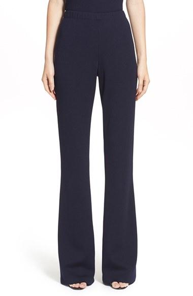 Women's St. John Collection 'kasia' Bootcut Milano Knit Pants - Blue