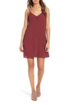 Women's Bp. Front Button Slipdress, Size - Red