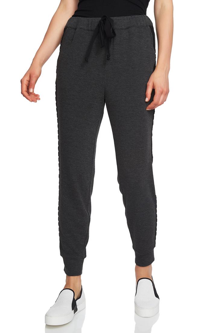 Women's 1.state Cozy Knit High Waist Jogger Pants - Grey