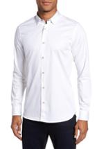Men's Ted Baker London Marsay Modern Slim Fit Sport Shirt (xl) - White