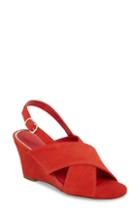 Women's Athena Alexander Eastford Wedge Sandal .5 M - Red