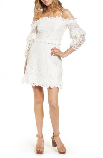 Women's Parker Irma Off The Shoulder Minidress - White