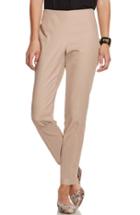 Women's Vince Camuto Side Zip Double Weave Stretch Cotton Pants - Beige