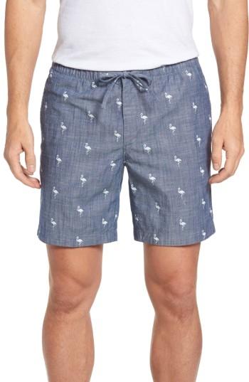 Men's Bonobos 7-inch Flamingo Shorts - Blue