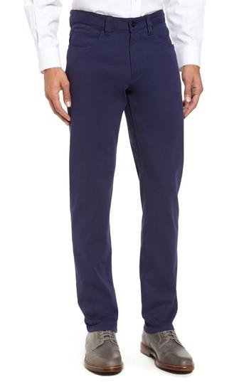 Men's Bugatchi Straight Leg Five-pocket Pants X 32 - Blue