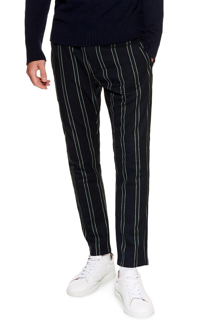 Men's Topman Stripe Jogger Pants X 30 - Blue