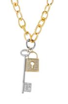 Women's Steve Madden Lock & Key Necklace