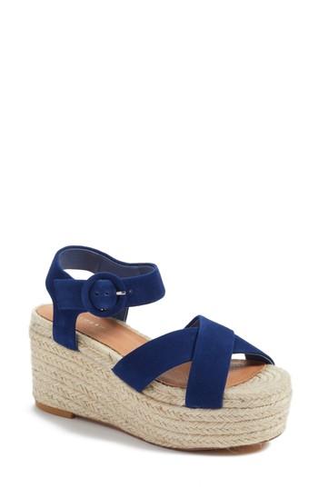 Women's Halogen Emery Platform Espadrille Sandal M - Blue
