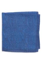 Men's Michael Bastian Paisley Pocket Square, Size - Blue