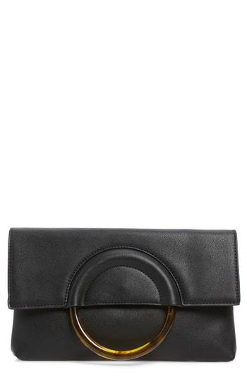 Leith Resin Handle Clutch - Black