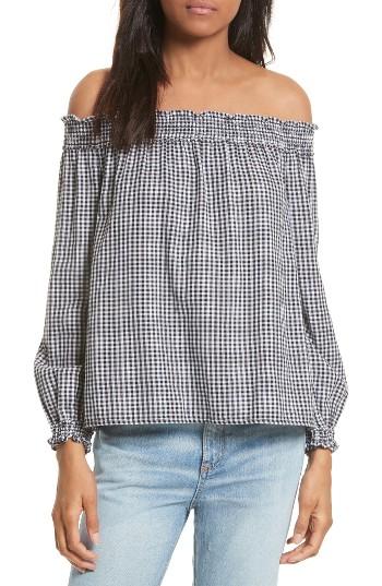 Women's Rag & Bone Drew Gingham Off The Shoulder Top